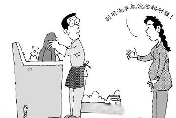 防辐射服不能使用洗衣机洗衣服